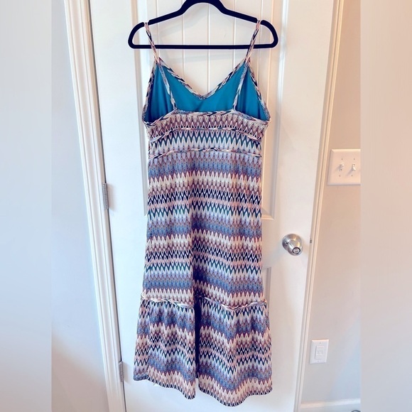 Versona flame stitched retro Maxi dress size S - Picture 2 of 8